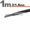zsugorcső 3/1,75 mm fekete 1 m/db zsugorcső 3/1,75 mm fekete 1 m/db
