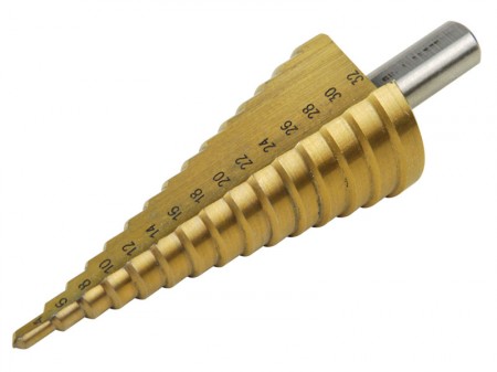 Lépcsős fúró / lemezfúró 4-32 mm-ig 15 méret