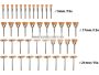 Gravírozó drótcsiszoló  készlet mini köszörűhöz 45 db-os