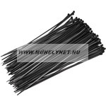 Kábel kötegelő 4,8 x 250 mm fekete Extol Craft
