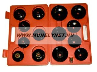 Image of Olajszűrő leszedő készlet 15 db-os bőrőndben