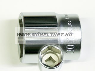 Image of crowafej krómozott 13 mm 6 lapú 1/2" ipari minőség Genius