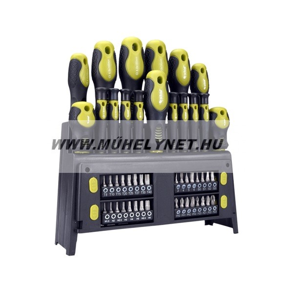 Image of csavarhúzó készlet 49 db-os állványon Extol Craft