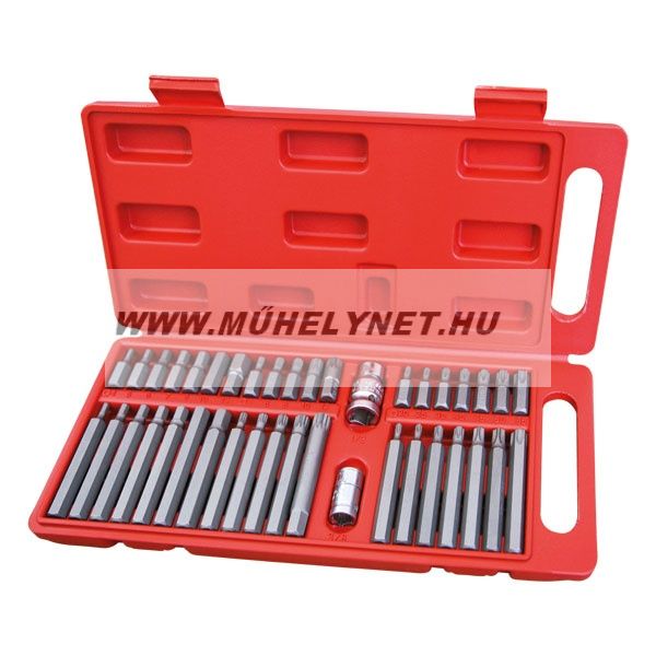 Image of Bit készlet 40 db-os HEX-TORX-XZN 10 mm,Extol Prémium