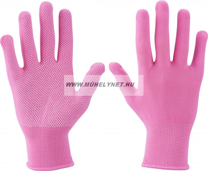 Image of Pöttyös nylon kesztyű pink